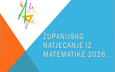 Rezultati županijskog natjecanja u matematici