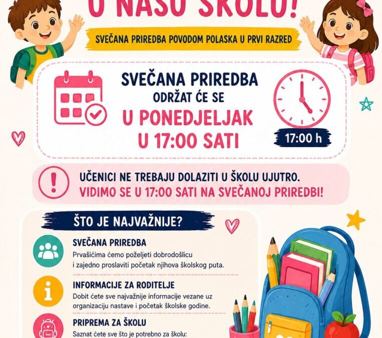 Svečana priredba i doček prvašića